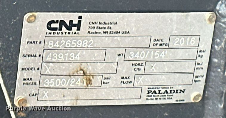 image for item EG1077 2016 Case 580 Super N  backhoe