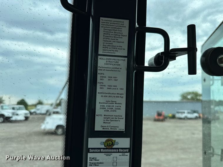image for item EG1084 2014 John Deere  310SK backhoe