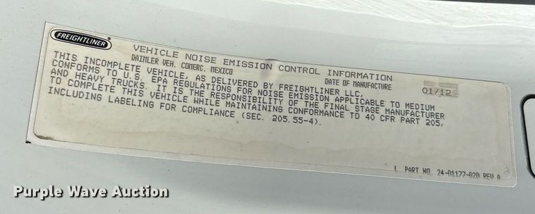 image for item EG1086 2012 Freightliner  Business Class M2 crane truck