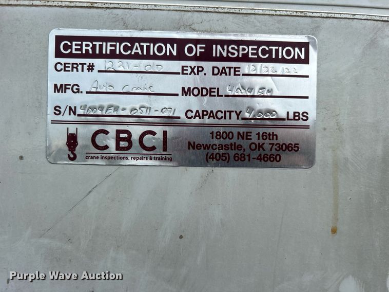 image for item EG1089 2011 Ford F450 Super Duty utility / service truck