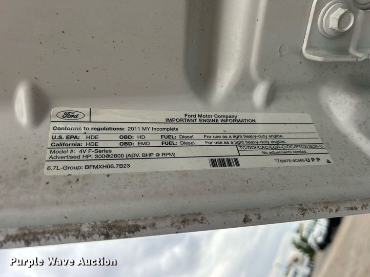 image for item EG1089 2011 Ford F450 Super Duty utility / service truck