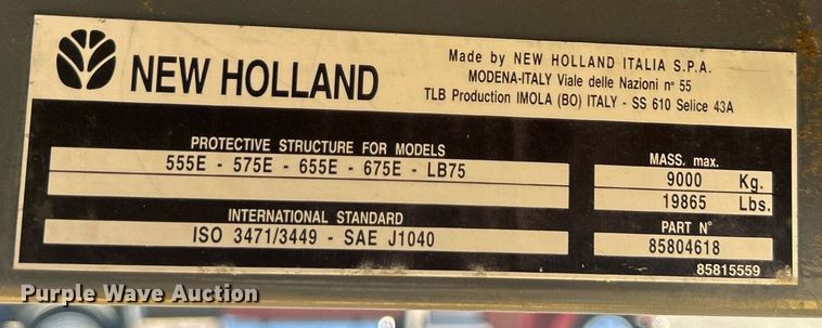 image for item EG1108 2000 New Holland 555E backhoe