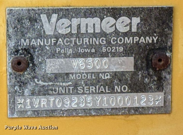 image for item EG6756 2000 Vermeer  V6500 trencher
