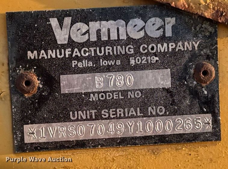 image for item EG6756 2000 Vermeer  V6500 trencher