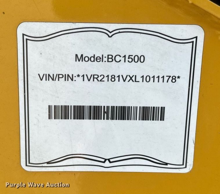 image for item EG6757 2020 Vermeer  BC1500 wood chipper