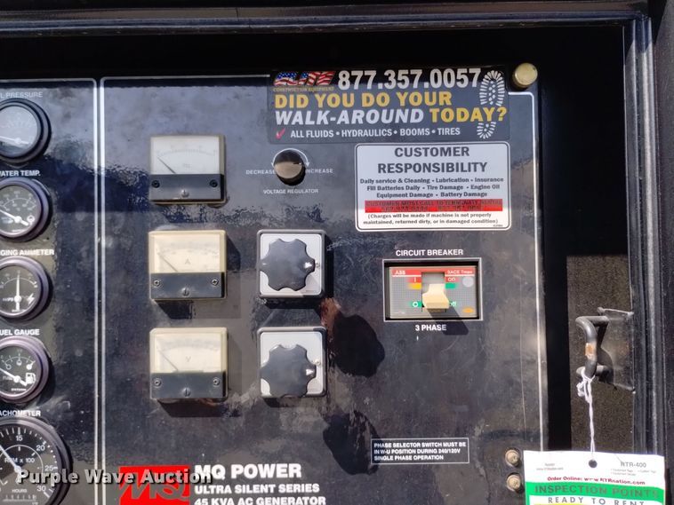 image for item EG9889 2011 Multiquip  DCA-45USI2 generator