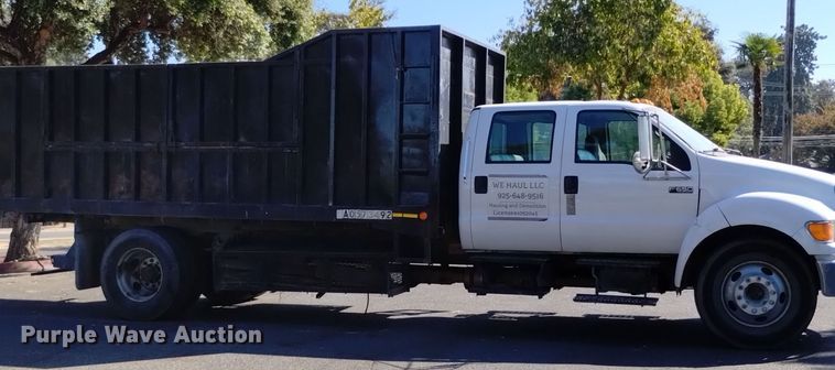 image for item EG9894 2008 Ford F650 Super Duty XL Crew Cab dump truck