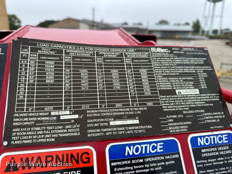 image for item EH7019 2014 International  7400 digger derrick truck