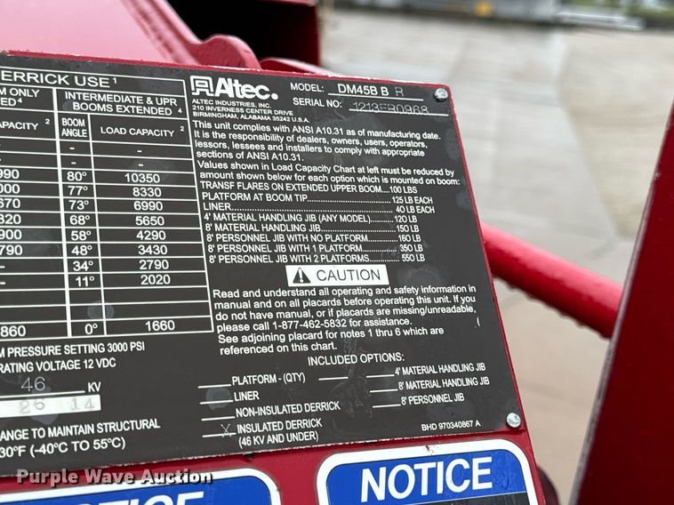 image for item EH7019 2014 International  7400 digger derrick truck