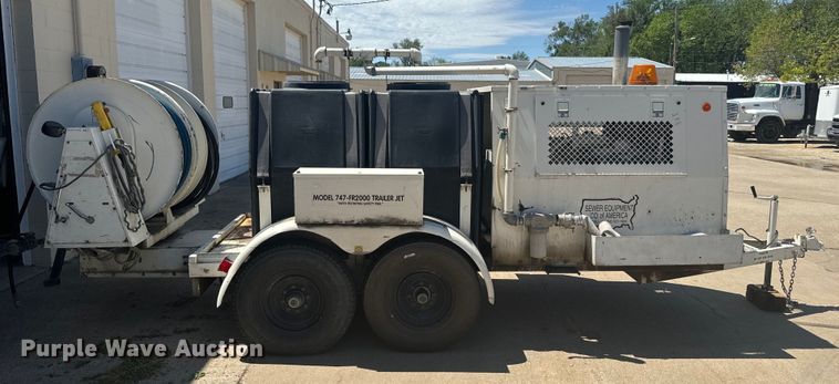 image for item EJ2699 2002 Sewer Equipment Co of America 747-FR2000 sewer jetter trailer