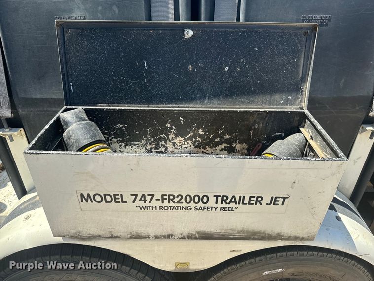 image for item EJ2699 2002 Sewer Equipment Co of America 747-FR2000 sewer jetter trailer