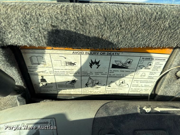 image for item EJ3064 2009 Bobcat 435H mini excavator