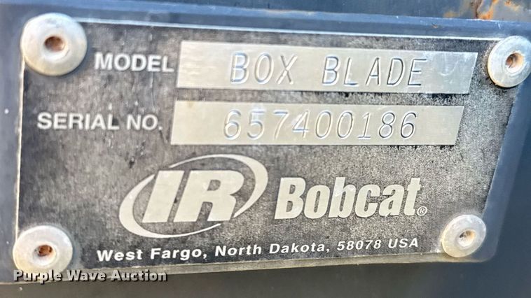 image for item EJ3065 Bobcat Box Blade skid steer box blade