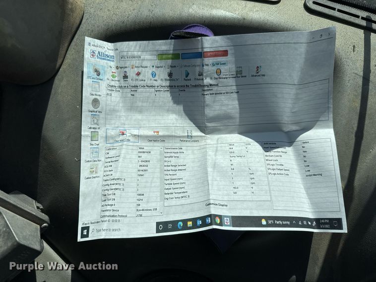 image for item EJ3069 2002 Bell 4206D tractor with scraper