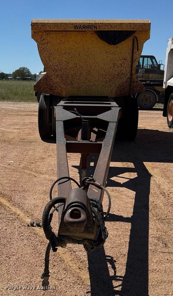 image for item EJ3078 2013 Warren end dump pup trailer