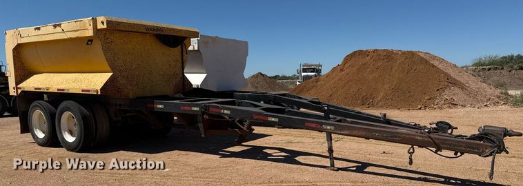 image for item EJ3078 2013 Warren end dump pup trailer