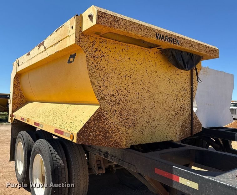image for item EJ3078 2013 Warren end dump pup trailer