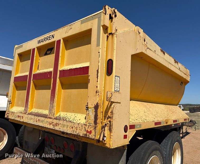 image for item EJ3078 2013 Warren end dump pup trailer