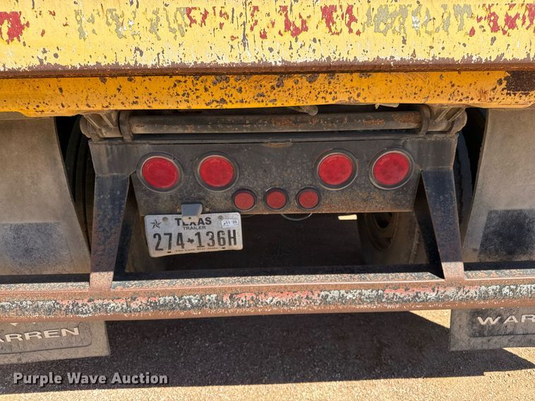 image for item EJ3078 2013 Warren end dump pup trailer