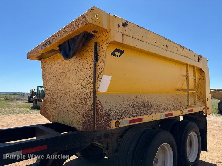 image for item EJ3078 2013 Warren end dump pup trailer