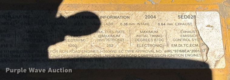 image for item EJ3080 2005 Caterpillar CAT 730 haul truck