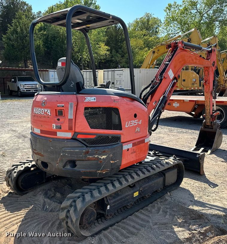 image for item EJ4908 2015 Kubota U35-4 mini excavator