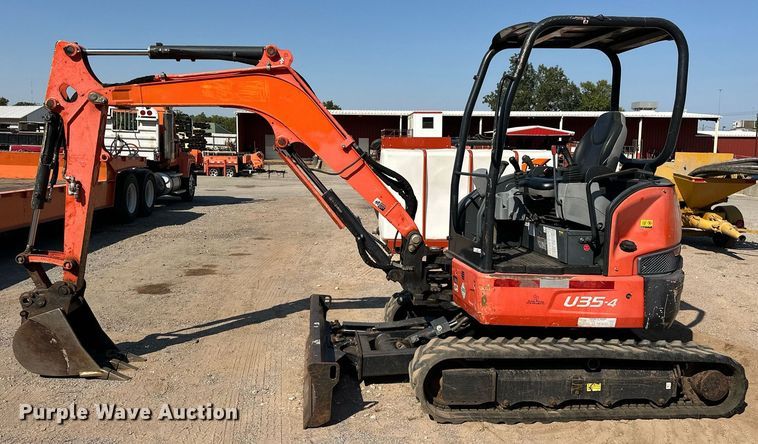 image for item EJ4908 2015 Kubota U35-4 mini excavator