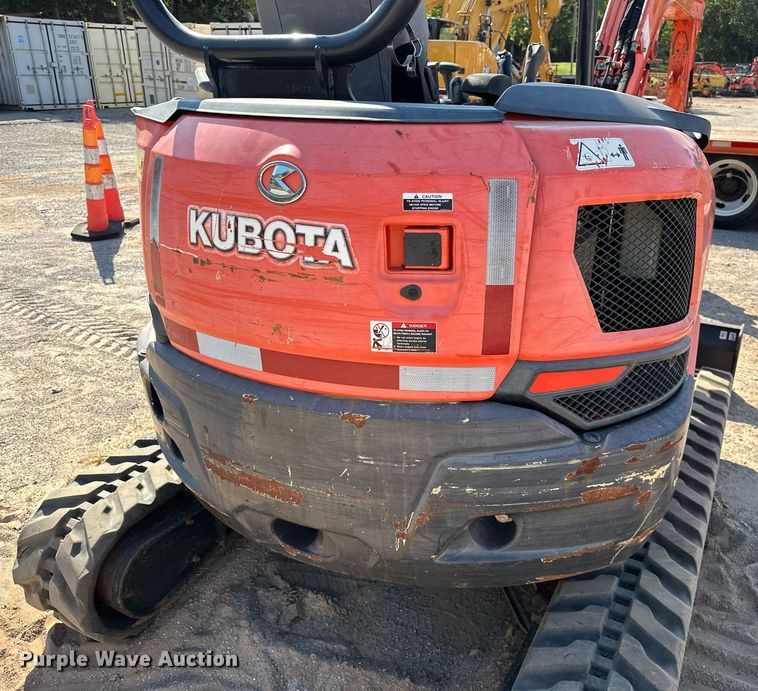 image for item EJ4908 2015 Kubota U35-4 mini excavator