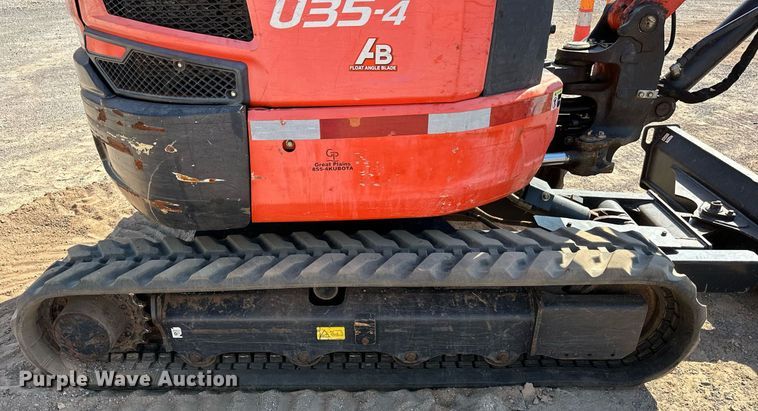 image for item EJ4908 2015 Kubota U35-4 mini excavator