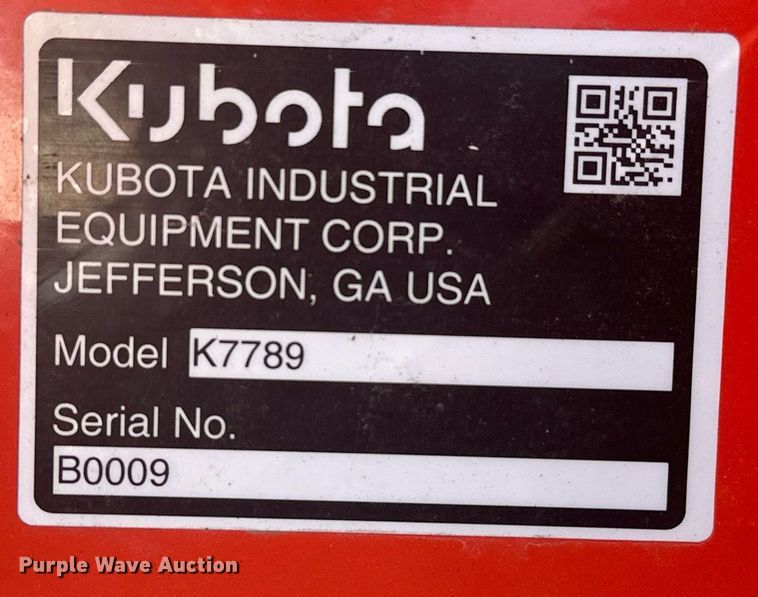 image for item EJ4983 Kubota K7789 excavator bucket