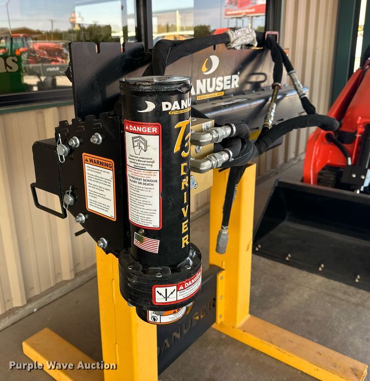 image for item EJ4987 Danuser T3 skid steer post driver 