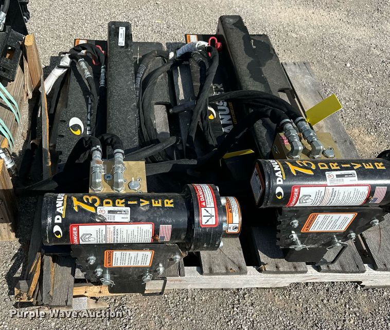 image for item EJ4988 Danuser  T3  skid steer post driver 