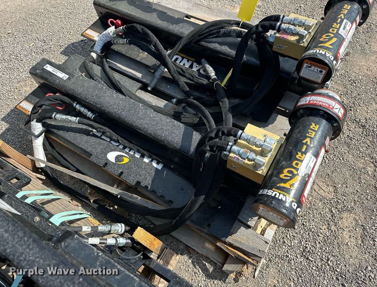 image for item EJ4988 Danuser  T3  skid steer post driver 