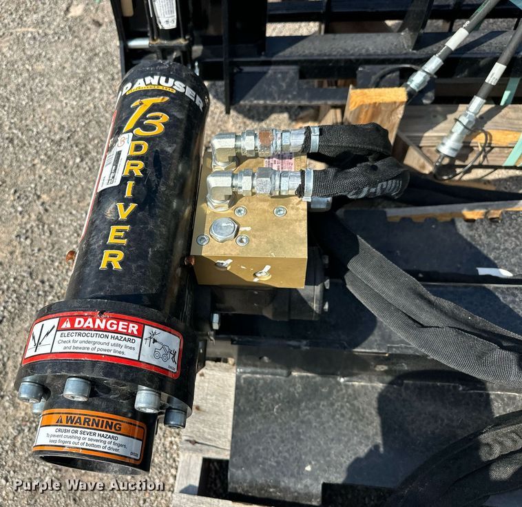 image for item EJ4988 Danuser  T3  skid steer post driver 