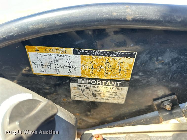 image for item EJ8992 2011 Hitachi ZX35U-3 mini excavator