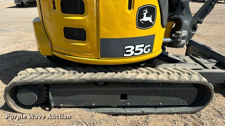 image for item EJ8995 2016 John Deere 35G mini excavator