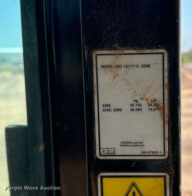 image for item EK0008 2011 Caterpillar  336E L excavator