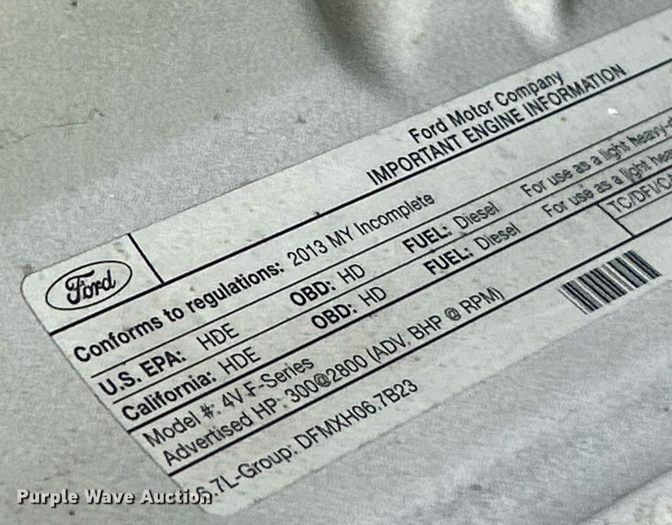 image for item EK3364 2013 Ford F450 Super Duty XL flatbed truck