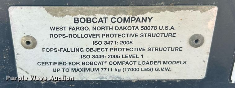 image for item EK3417 2019 Bobcat T595 tracked skid steer loader