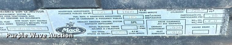 image for item EK3428 2000 Mack RD688S roll-off container truck