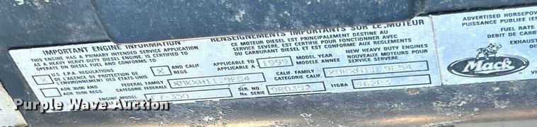 image for item EK3428 2000 Mack RD688S roll-off container truck