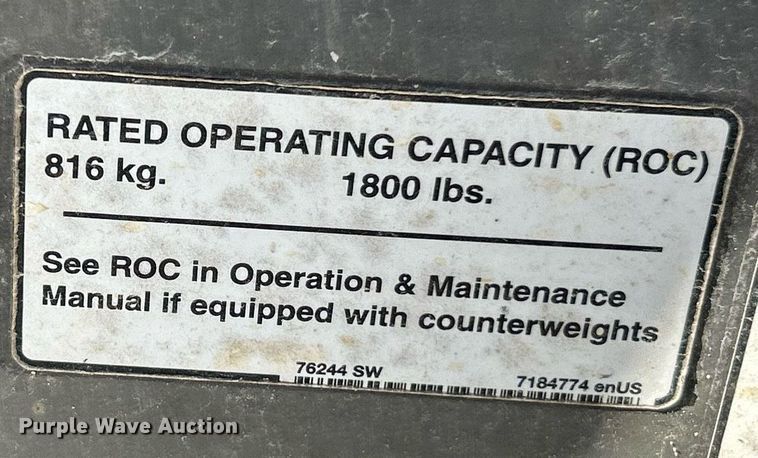 image for item EK3440 2011 Bobcat T180 tracked skid steer loader