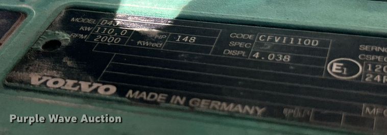 image for item EK3443 2017 Volvo DD120C double drum vibratory roller