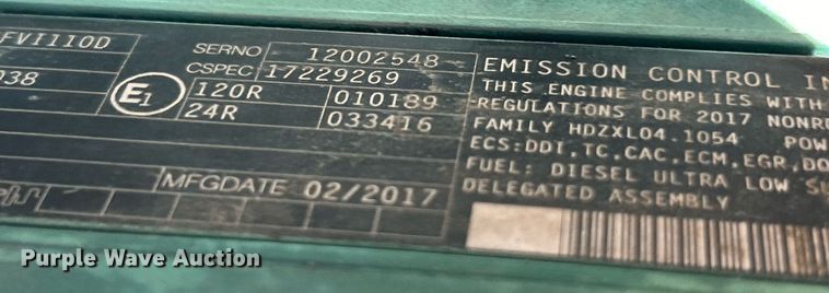 image for item EK3443 2017 Volvo DD120C double drum vibratory roller