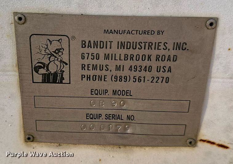 image for item EN0011 Bandit Industries  CB90 wood chipper