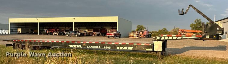 image for item EN0041 2007 Landoll 660B drop tilt deck equipment trailer