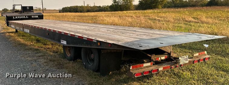 image for item EN0041 2007 Landoll 660B drop tilt deck equipment trailer