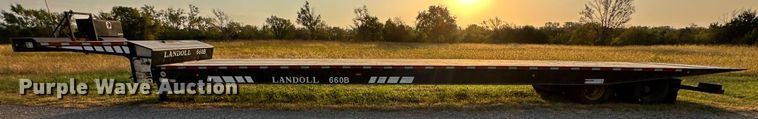 image for item EN0041 2007 Landoll 660B drop tilt deck equipment trailer