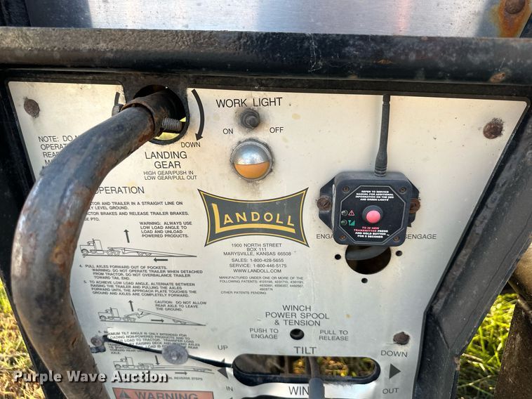 image for item EN0041 2007 Landoll 660B drop tilt deck equipment trailer