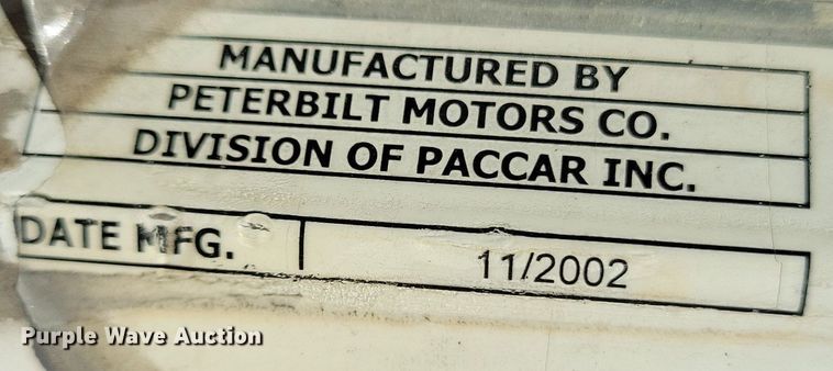 image for item JO9466 2003 Peterbilt  379 semi truck